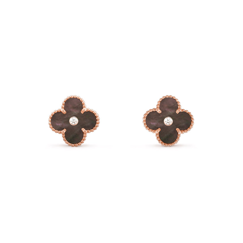 [Gaonasi]CLOVER  15MM DIAMOND EARRINGS COLLECTION