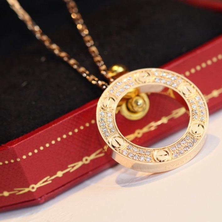 [Gaonasi]LOVE NECKLACE ADJUSTABLE ROSE GOLD