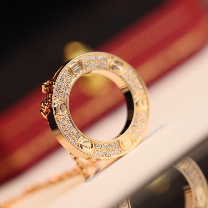 [Gaonasi]LOVE NECKLACE ADJUSTABLE ROSE GOLD