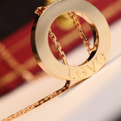 [Gaonasi]LOVE NECKLACE ADJUSTABLE ROSE GOLD