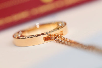 [Gaonasi]LOVE NECKLACE ADJUSTABLE ROSE GOLD