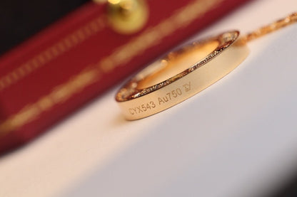 [Gaonasi]LOVE NECKLACE ADJUSTABLE ROSE GOLD