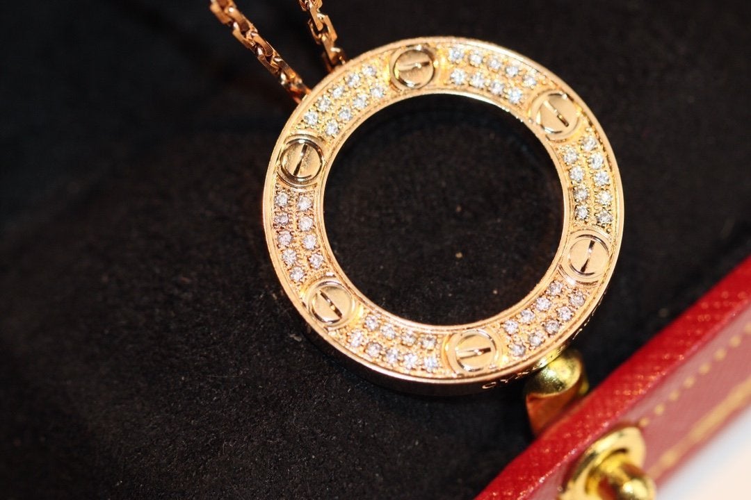 [Gaonasi]LOVE NECKLACE ADJUSTABLE ROSE GOLD