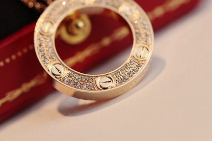 [Gaonasi]LOVE NECKLACE ADJUSTABLE ROSE GOLD