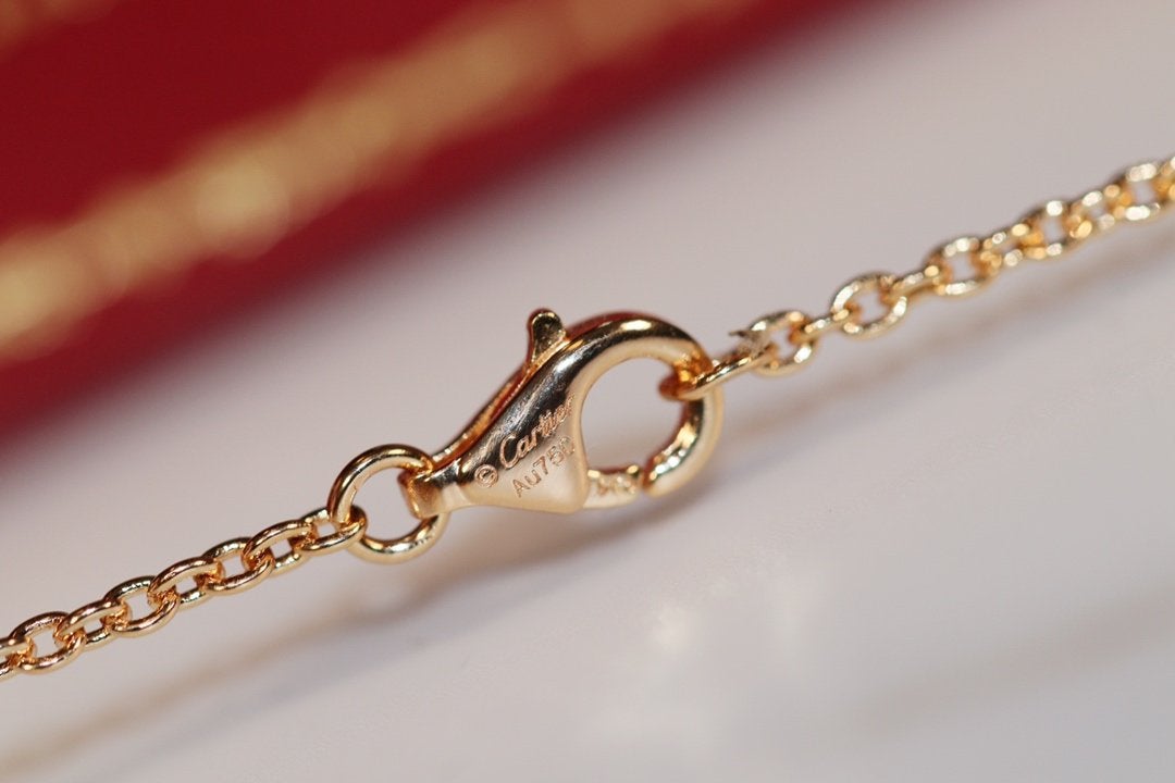 [Gaonasi]LOVE NECKLACE PINK GOLD AND SILVER
