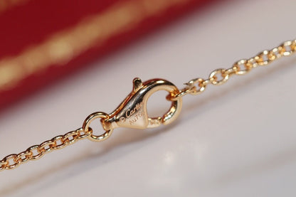 [Gaonasi]LOVE NECKLACE PINK GOLD AND SILVER
