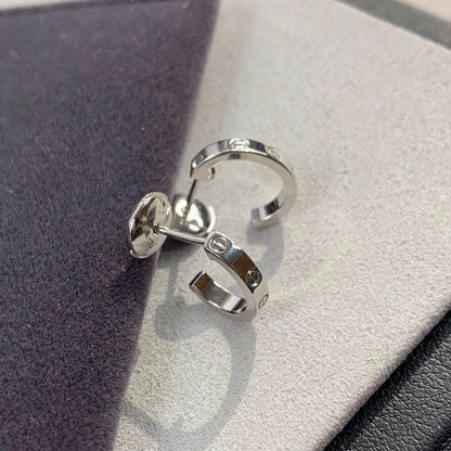 [Gaonasi]LOVE EARRINGS 2.65MM SILVER