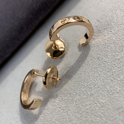[Gaonasi]LOVE EARRINGS 2.65MM PINK GOLD
