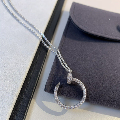 [Gaonasi]JUSTE NECKLACE SILVER DIAMONDS