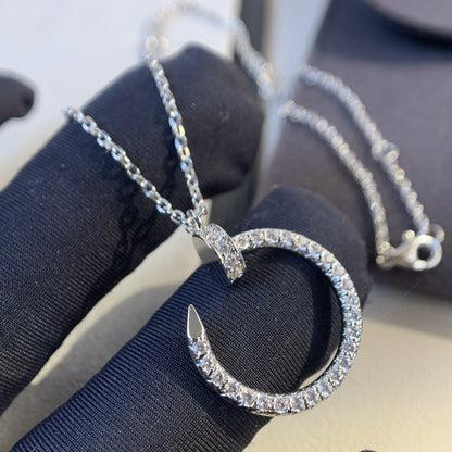[Gaonasi]JUSTE NECKLACE SILVER DIAMONDS