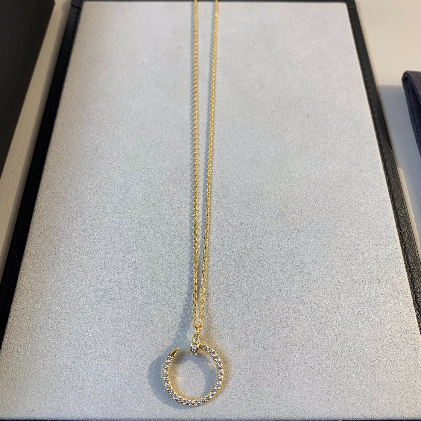[Gaonasi]JUSTE NECKLACE GOLD DIAMONDS