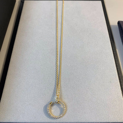 [Gaonasi]JUSTE NECKLACE GOLD DIAMONDS