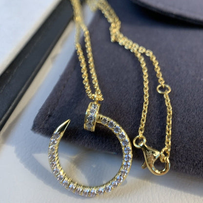 [Gaonasi]JUSTE NECKLACE GOLD DIAMONDS