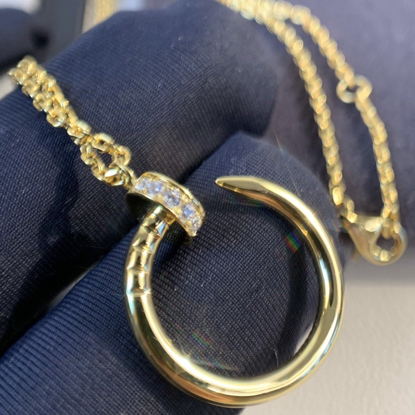 [Gaonasi]JUSTE NECKLACE GOLD DIAMONDS