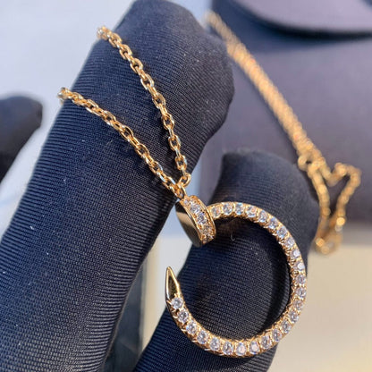 [Gaonasi]JUSTE NECKLACE PINK GOLD DIAMONDS