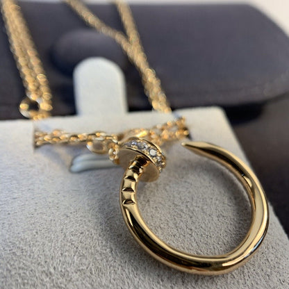 [Gaonasi]JUSTE NECKLACE PINK GOLD DIAMONDS