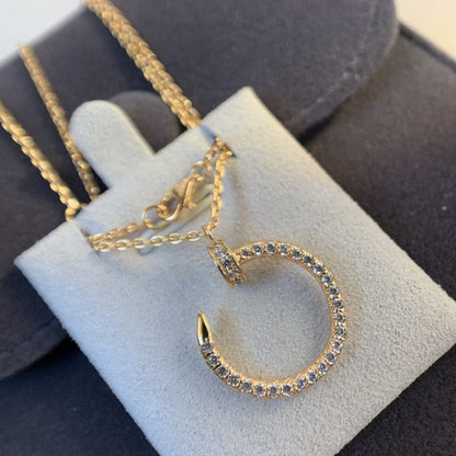 [Gaonasi]JUSTE NECKLACE PINK GOLD DIAMONDS