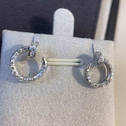 [Gaonasi]JUSTE EARRINGS SILVER DIAMONDS