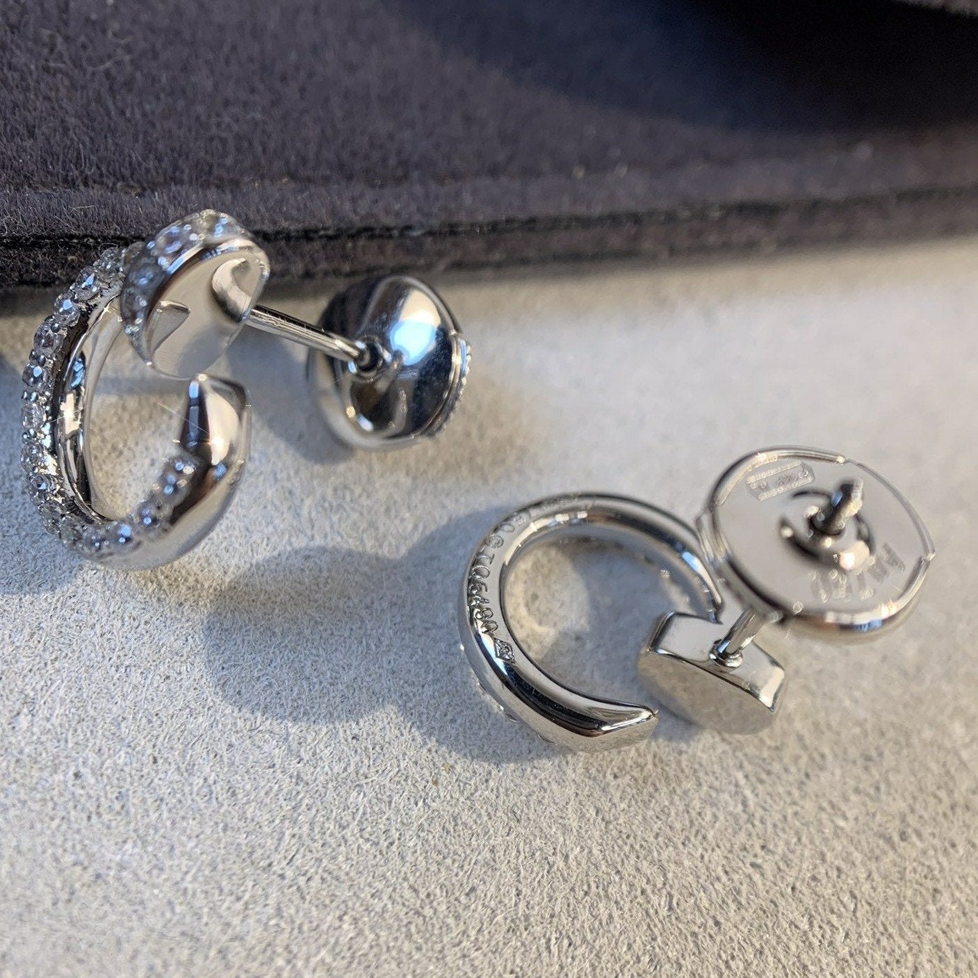 [Gaonasi]JUSTE EARRINGS SILVER DIAMONDS