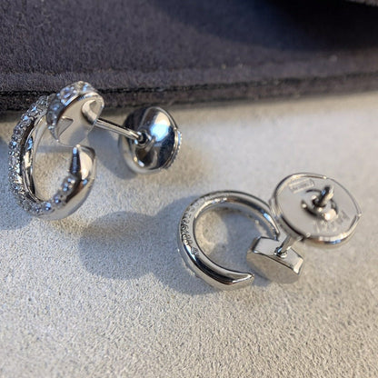 [Gaonasi]JUSTE EARRINGS SILVER DIAMONDS
