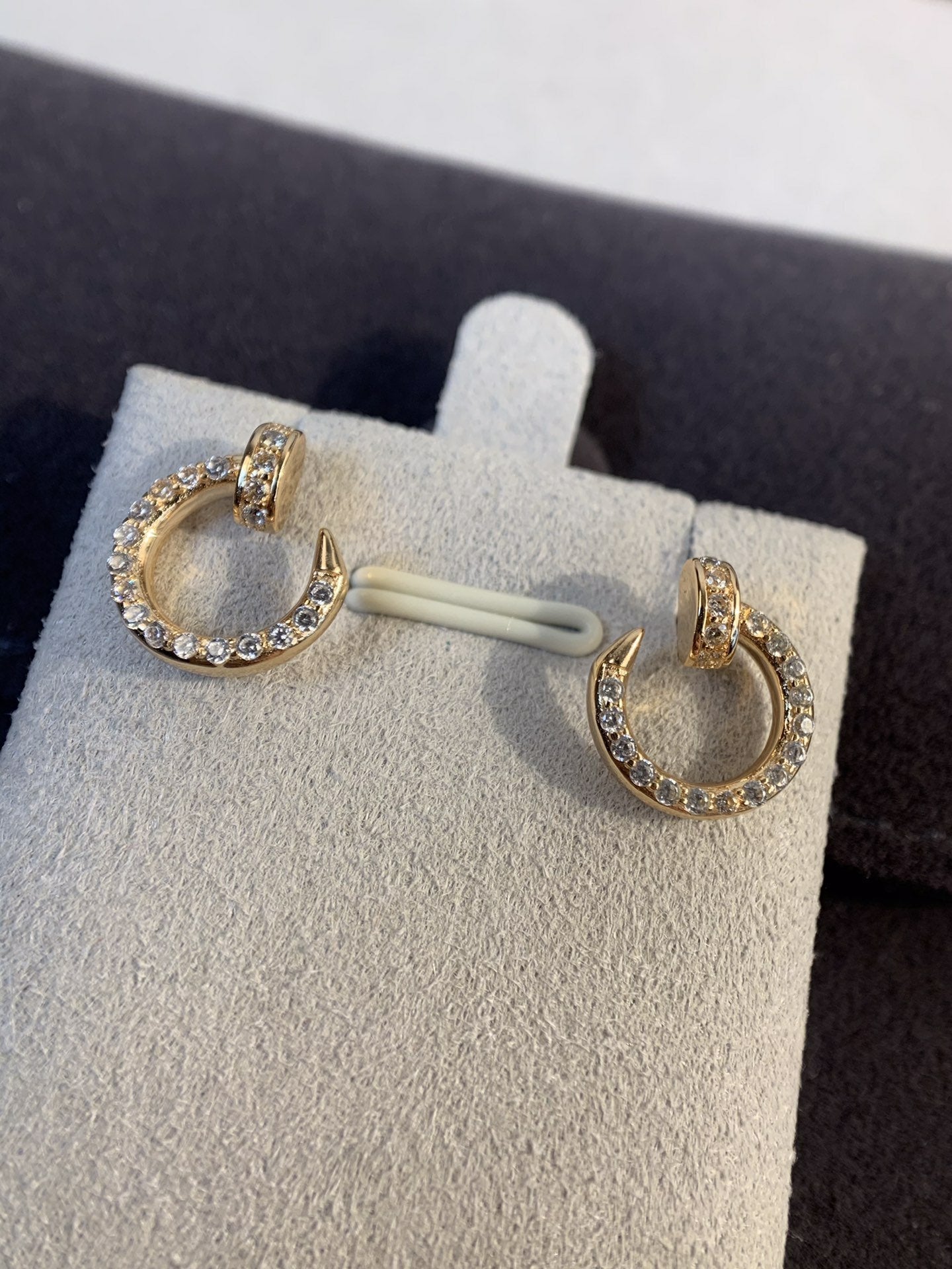 [Gaonasi]JUSTE EARRINGS GOLD DIAMONDS