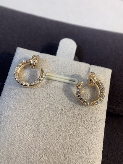 [Gaonasi]JUSTE EARRINGS GOLD DIAMONDS