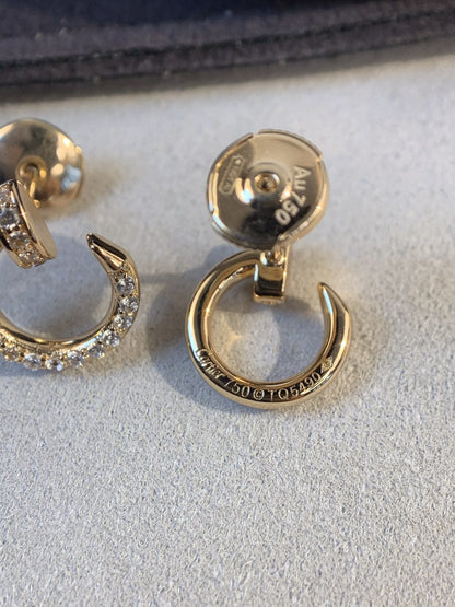 [Gaonasi]JUSTE EARRINGS GOLD DIAMONDS