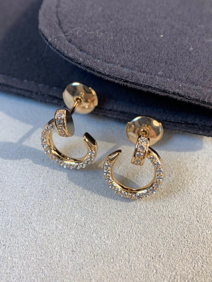 [Gaonasi]JUSTE EARRINGS GOLD DIAMONDS