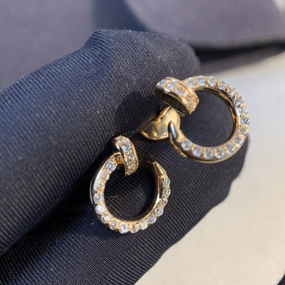 [Gaonasi]JUSTE EARRINGS GOLD DIAMONDS