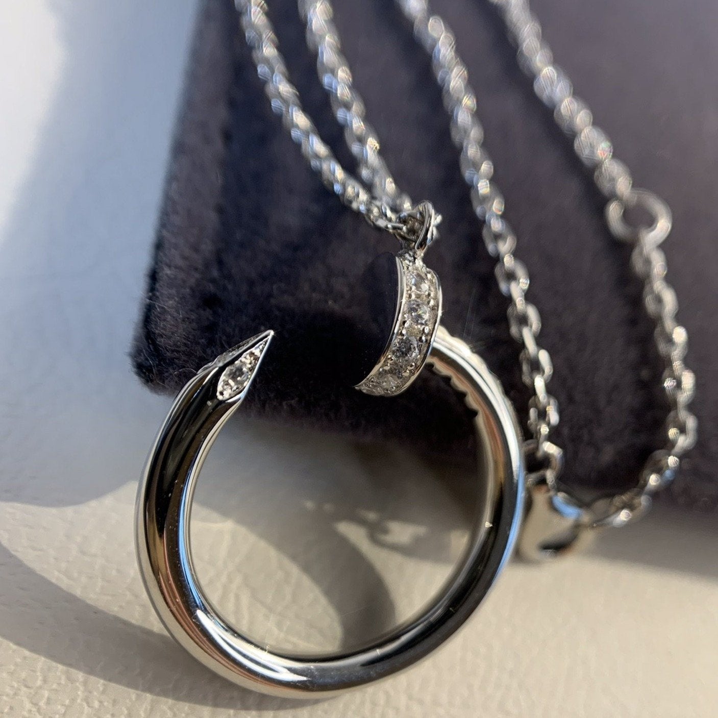 [Gaonasi]JUSTE NECKLACE SILVER