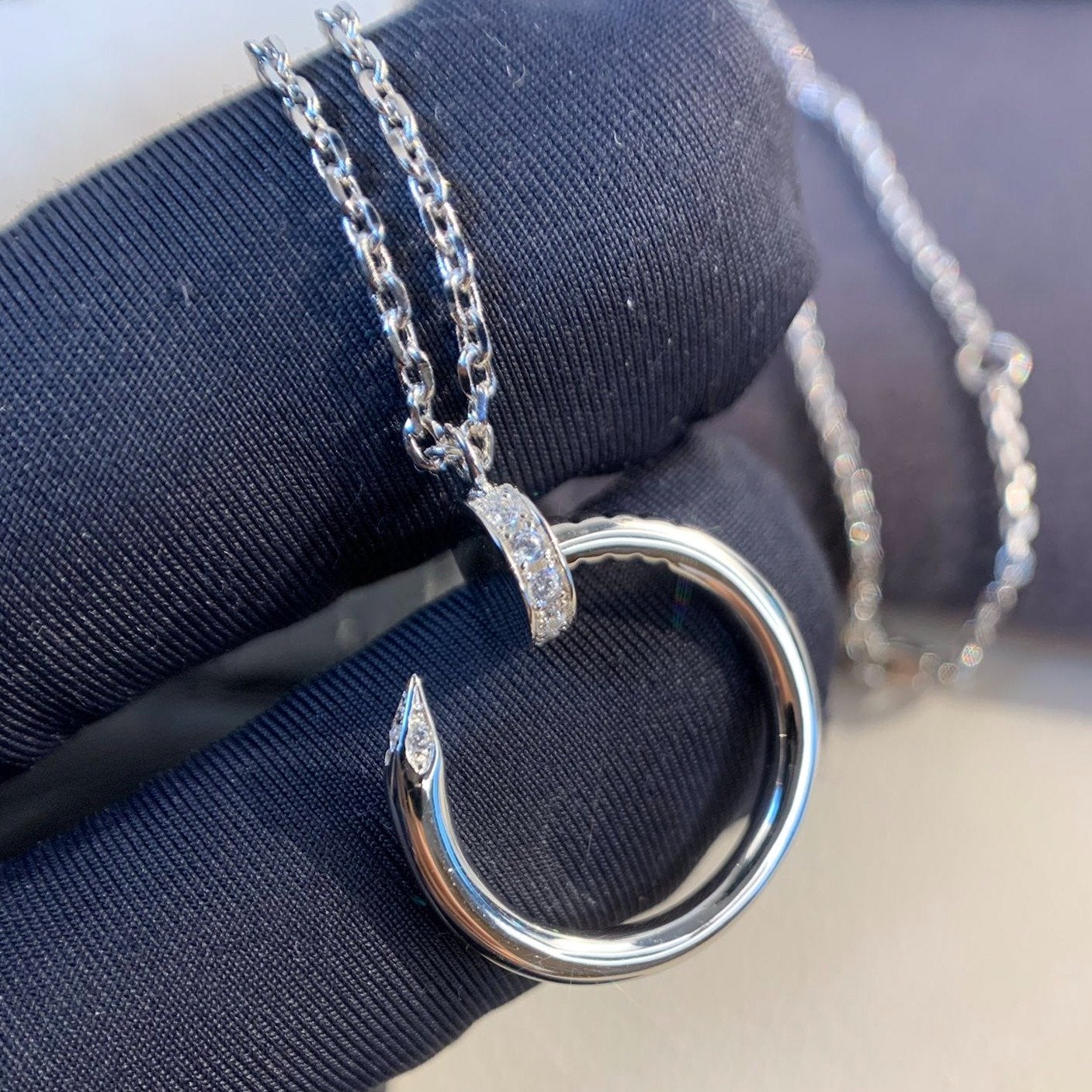 [Gaonasi]JUSTE NECKLACE SILVER