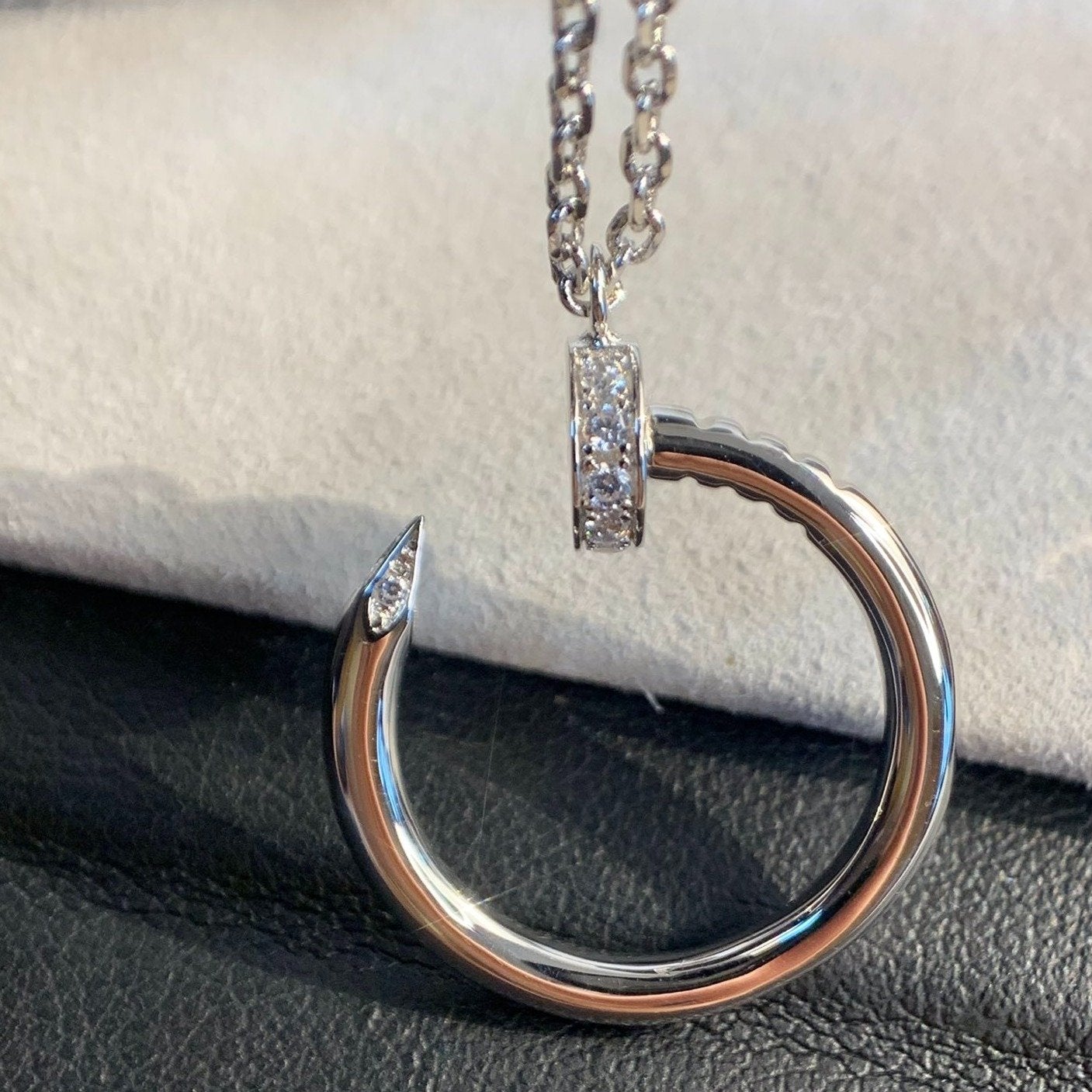 [Gaonasi]JUSTE NECKLACE SILVER