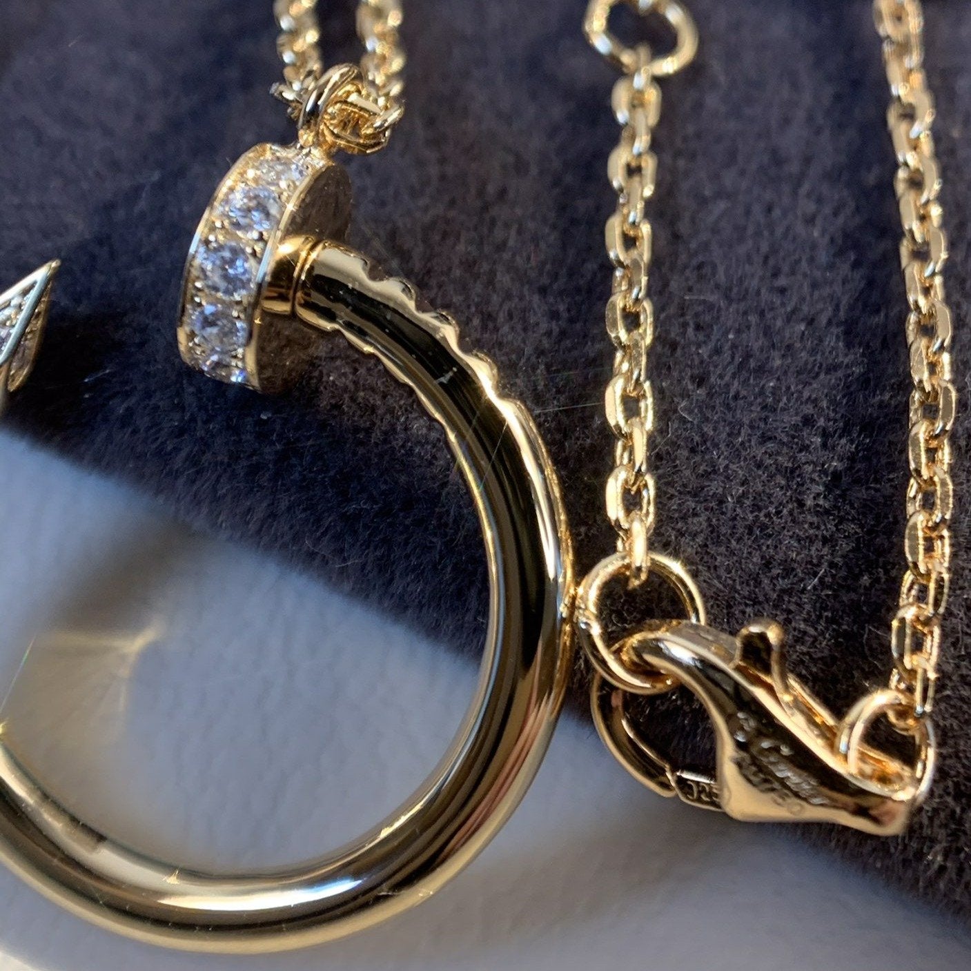 [Gaonasi]JUSTE NECKLACE PINK GOLD