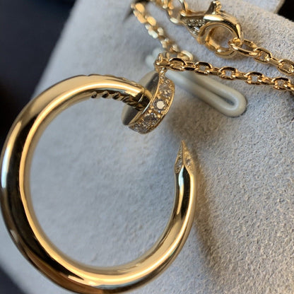 [Gaonasi]JUSTE NECKLACE PINK GOLD