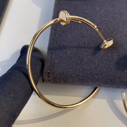 [Gaonasi]JUSTE EARRINGS GOLD DIAMONDS 1.8MM