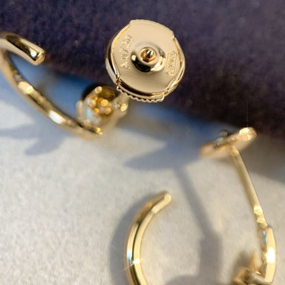 [Gaonasi]JUSTE EARRINGS PINK GOLD