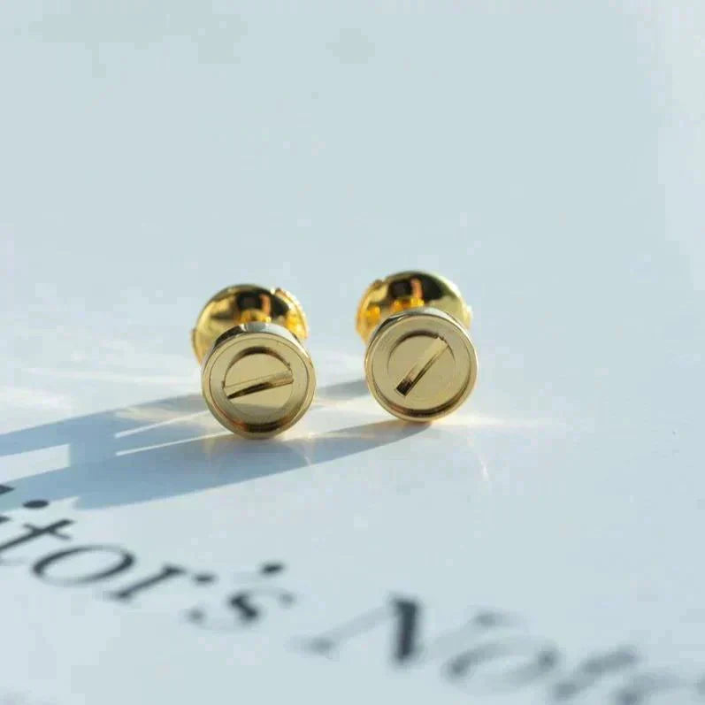 [Gaonasi]LOVE EARRINGS GOLD 10MM