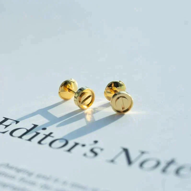 [Gaonasi]LOVE EARRINGS GOLD 10MM