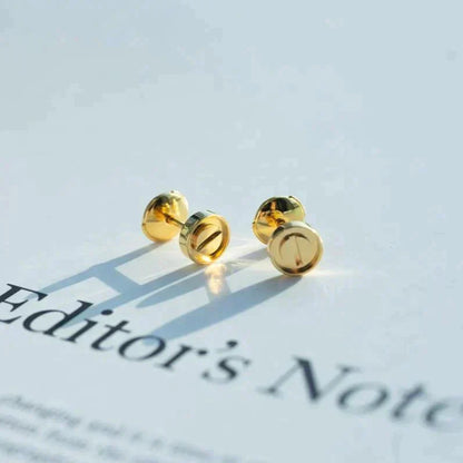 [Gaonasi]LOVE EARRINGS GOLD 10MM