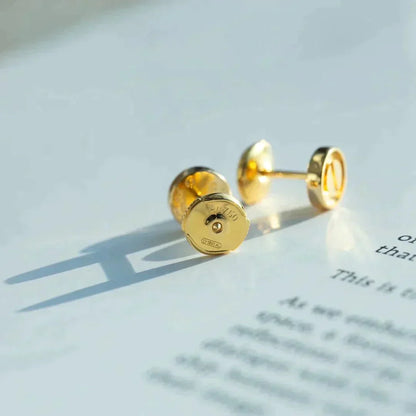 [Gaonasi]LOVE EARRINGS GOLD 10MM