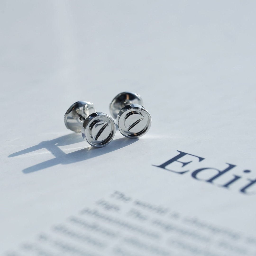 [Gaonasi]LOVE EARRINGS SILVER 10MM