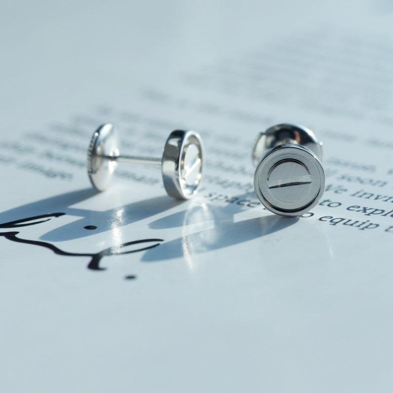 [Gaonasi]LOVE EARRINGS SILVER 10MM