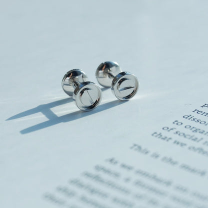 [Gaonasi]LOVE EARRINGS SILVER 10MM