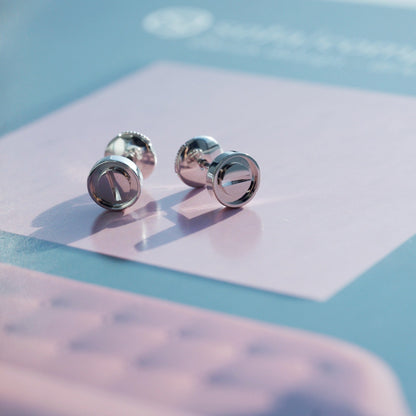 [Gaonasi]LOVE EARRINGS SILVER 10MM