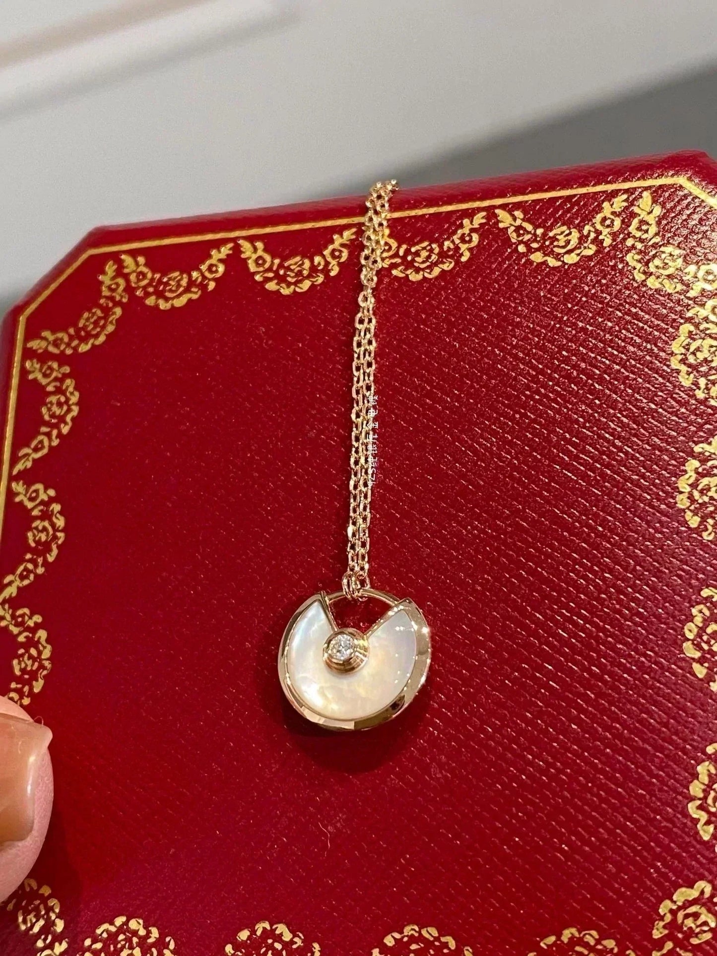 [Gaonasi]AMULETTE ROSE GOLD MOP NECKLACE