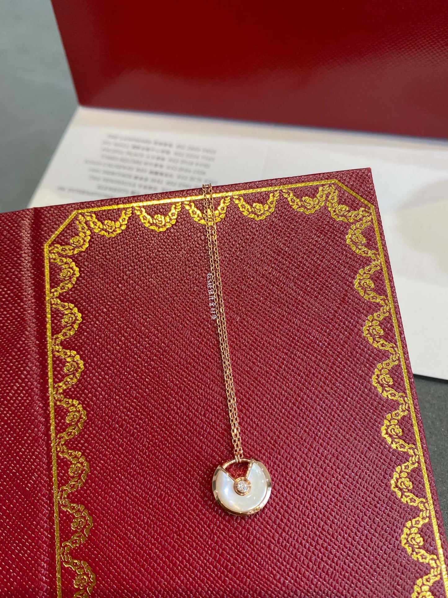 [Gaonasi]AMULETTE ROSE GOLD MOP NECKLACE