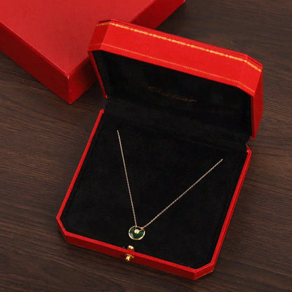 [Gaonasi]AMULETTE GOLD MALACHITE NECKLACE
