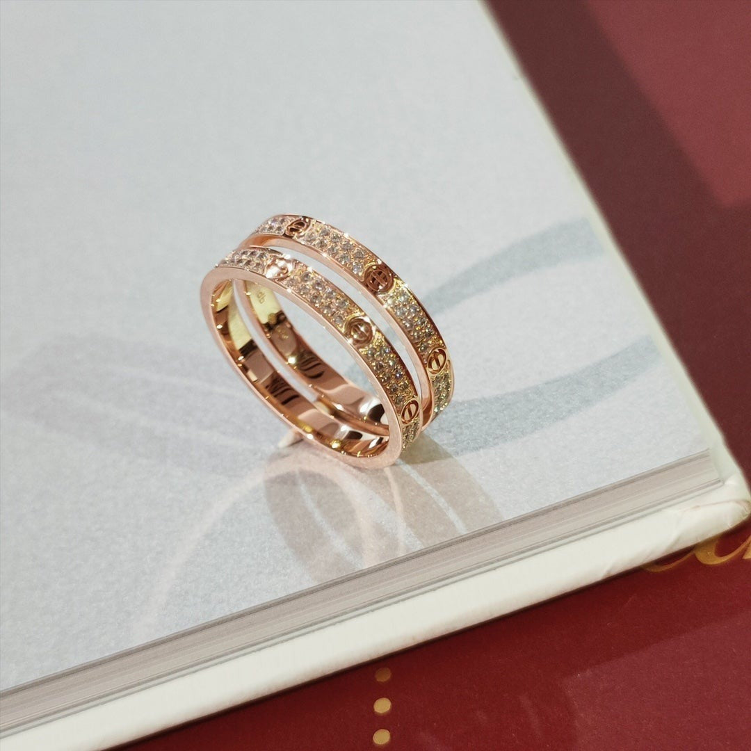 [Gaonasi]LOVE RING 2.65MM DIAMOND