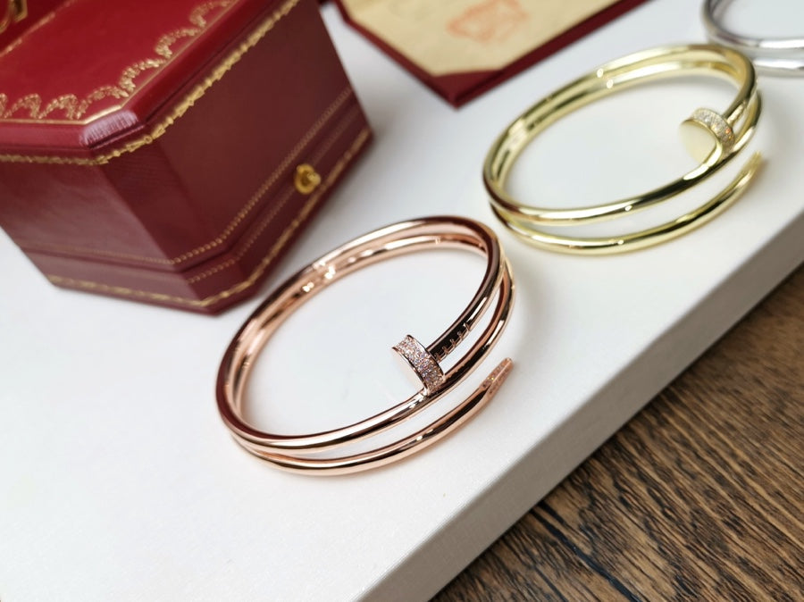 [Gaonasi]JUSTE BRACELET 3.5MM DOUBLE ROW DIAMOND