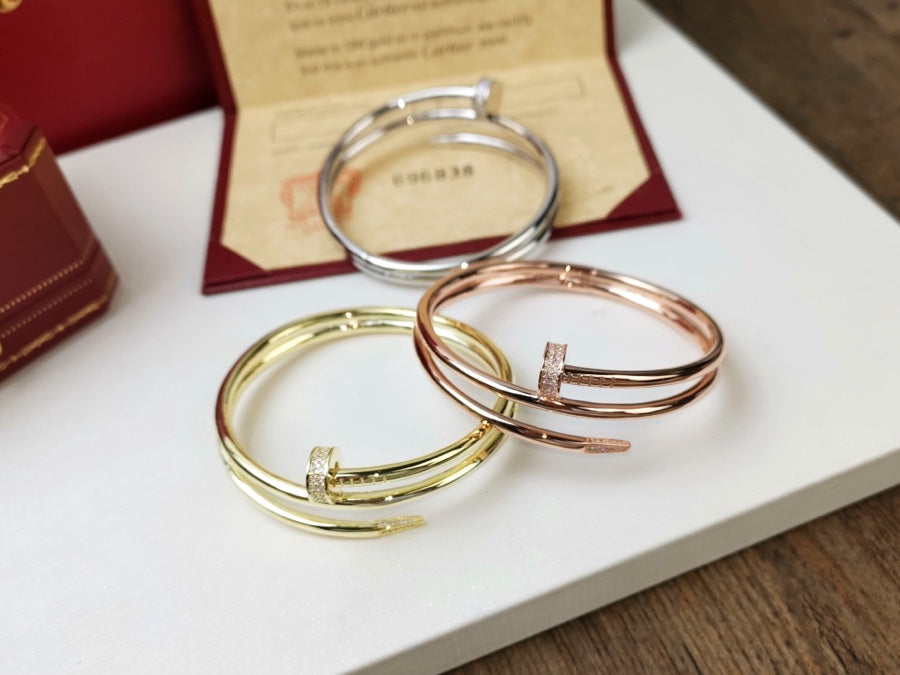 [Gaonasi]JUSTE BRACELET 3.5MM DOUBLE ROW DIAMOND